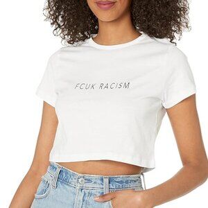 NWT FCUK Racism Baby Tee Size S